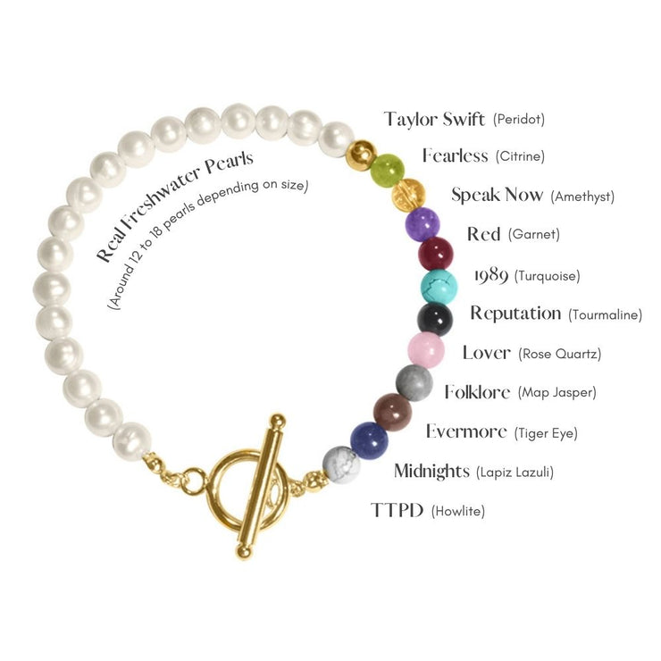 Taylor Swift Eras Tour Inspired Freshwater Pearl Bracelet