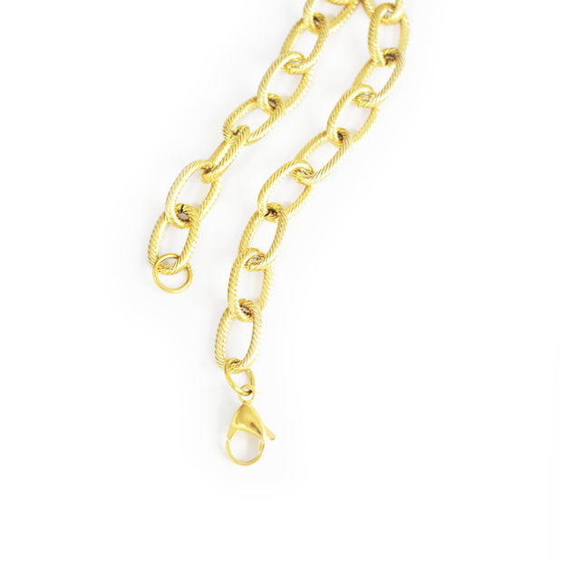 Brooklyn 18K Gold Oval Link Chain Bracelet